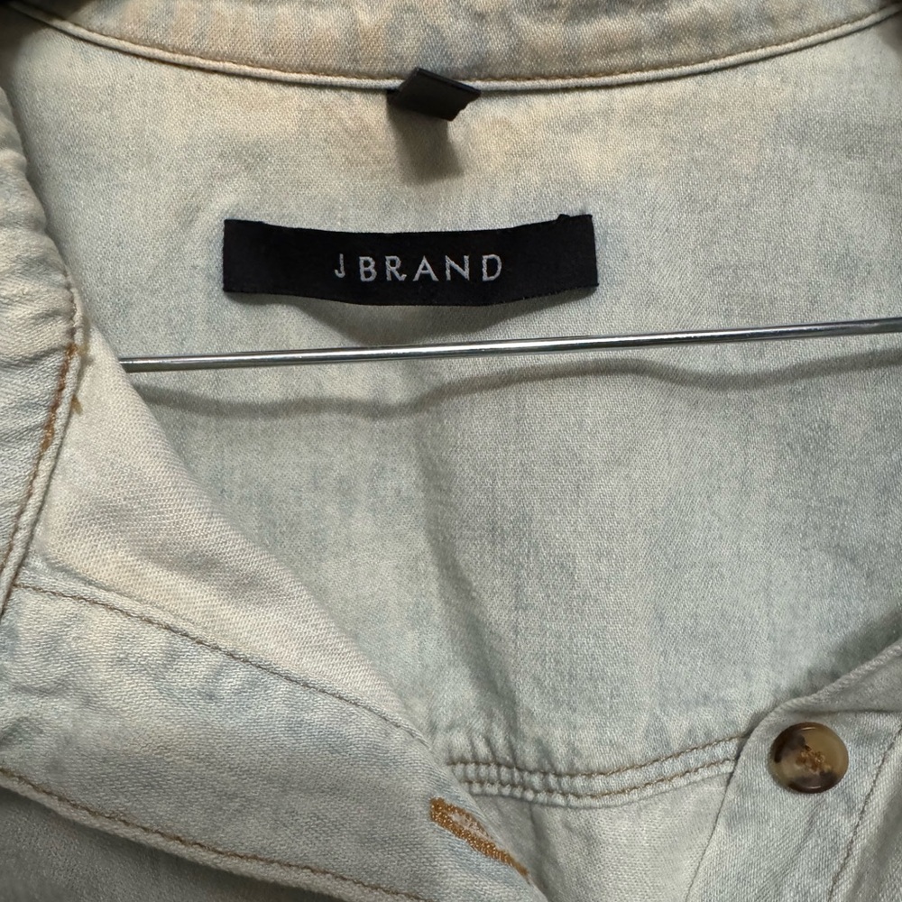 J. Brand Light Wash Denim Button-Up Shirt - Picture 3 of 5